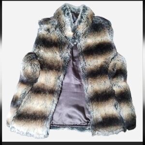 Dimri Mink Women's Faux Fur Fully Lined Vest
